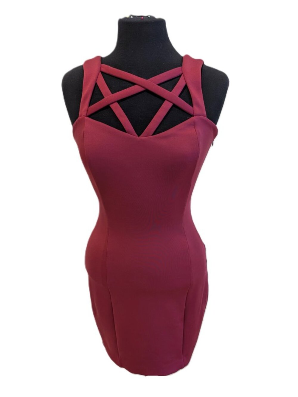 GUESS Magenta Scuba Knit Bodycon Mini Dress | Size 2